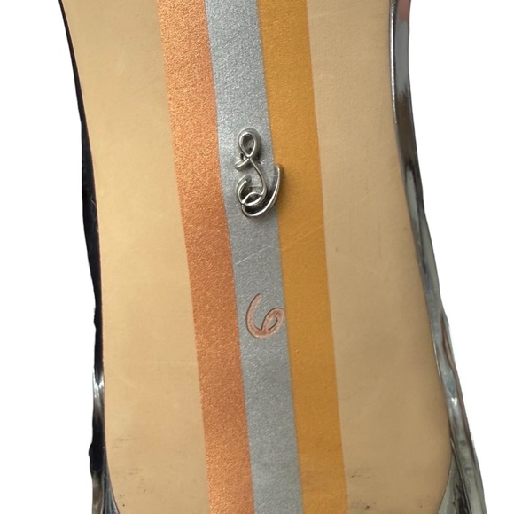 Sam Edelman Fitzgerald Slingback Pump Silver Women’s 6 Kitten Heel Pointed Toe - Picture 15 of 15